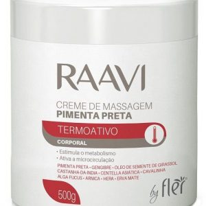 CREME PARA MASSAGEM TERMOATIVO DE PIMENTA PRETA 500GR-Raavi