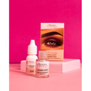 Henna para sobrancelhas Visage + Fixador 10ml- Castanho Claro