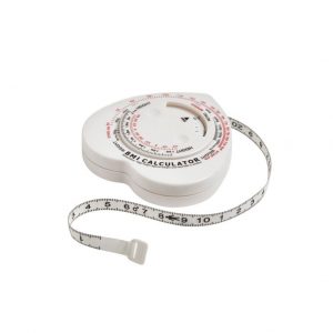 Fita Antropométrica C/ Calculo de IMC e Massa Corporal 1,5M- Supermedy
