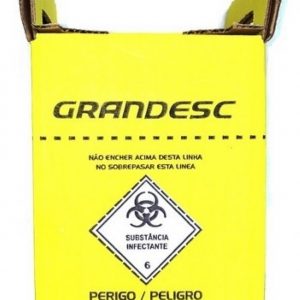 CAIXA COLETORA DE PERFURO CORTANTES GRANDESC 3 LITROS