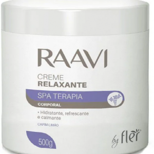 CREME RELAXANTE CORPORAL CAPIM LIMÃO 500G - RAAVI