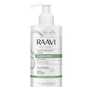 LOÇÃO EMOLIENTE FACIAL CLEAN SKIN RAAVI 500ML