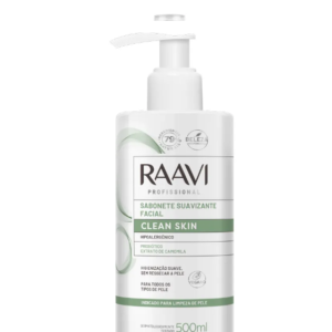 SABONETE SUAVIZANTE FACIAL CLEAN SKIN RAAVI 500ML